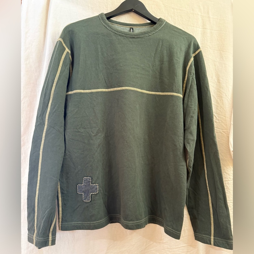 Alp N Rock Mens 3 Large Long Sleeve Crewneck Pullover Embroidered Patch w/defect